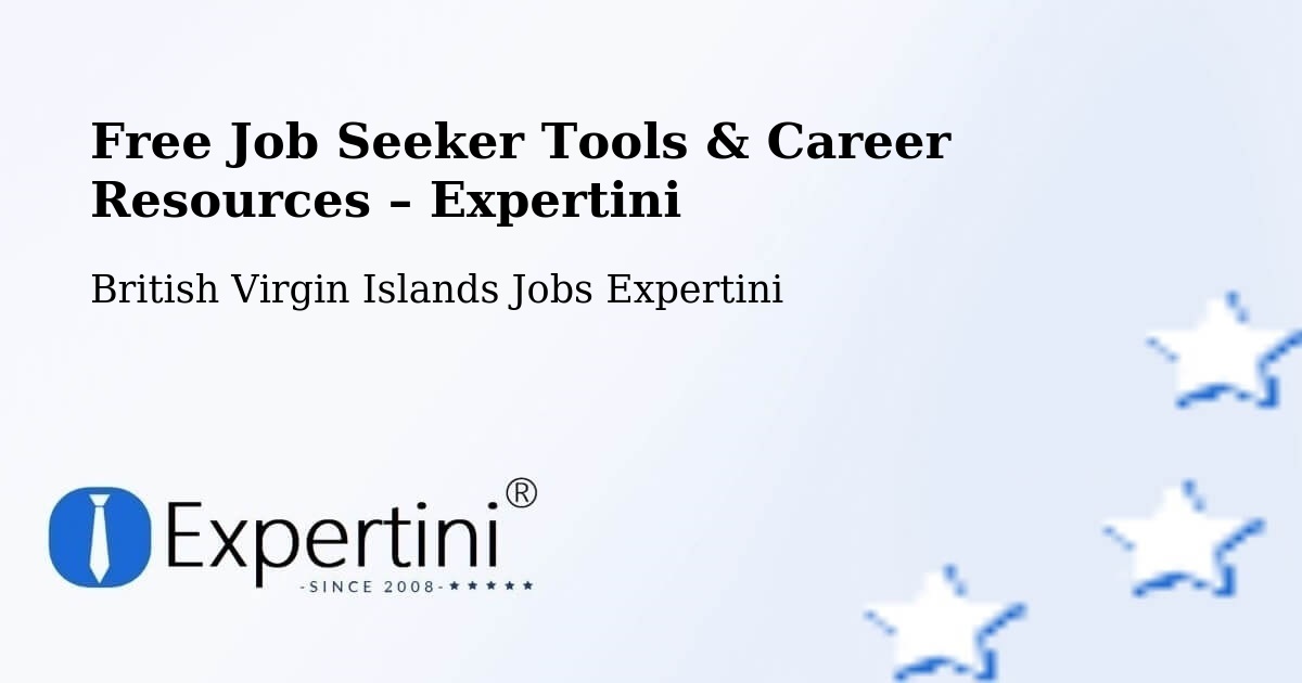 Free Job Seeker Tools & Career Resources – Doty - Doty, British Virgin Islands Jobs Expertini