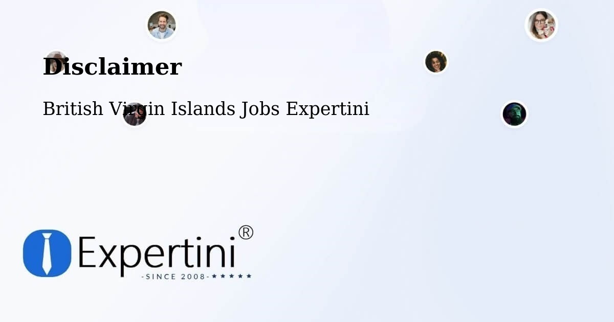 Disclaimer – Doty - British Virgin Islands Jobs Expertini